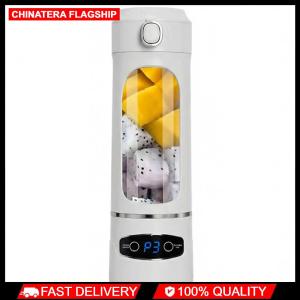 600ML Rechargeable Juice Maker With 12 Stainless Steel Blades Multi-Functional Fruit Extractors USB Charging for Crushing Ice/Nuts/Fruits/Vegetables