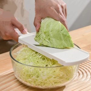 MMLUCK Ultra-fine Slicing Cabbage Grater Manual Plastic Kitchen Slicer Kitchen Gadget All-in-One Julienne Cutter Salad Cutting