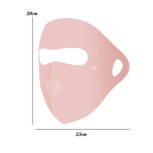 2PCS Summer Full Face Sunscreen Ice Silk Mask UV Protection Breathable Outdoor Cycling Facekini Traceless Elastic Dustproof Sunshade Face Mask