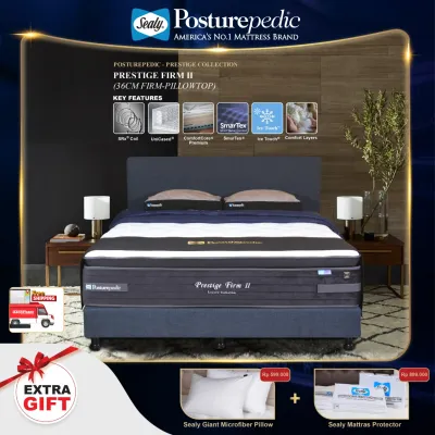 Sealy Mattress Prestige Posturepedic Prestige Firm II Springbed Firm Pillowtop SRx® Coil Energy Latex