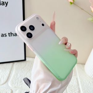 Applicable iPhone17promax mobile phone case ultra-thin heat dissipation matte Apple 16 gradual change color contrast anti-drop protective case