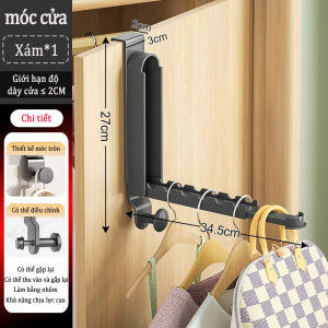 Móc treo phía sau cánh cửa được làm bằng nhôm chất lượng cao có thể dùng để treo túi xách quần áo v.v. Phù hợp với mọi loại cửa tủ.