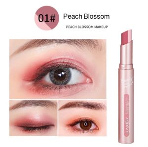 Two Color Eyeshadow Pencil Pearlescent Gradient Not Easy To Smudge Matte Gradient With Long Lasting Smudge Proof Formula One Swipe Eye Makeup Eyeshadow Stick Smudge Proof Makeup Business Travel Makeup Essential Long-lasting Makeup