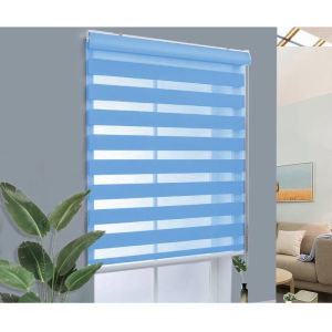 Custom Zebra Blinds for Window Roller Blinds Shades Blackout Light Filtering Roller Day and Night Window Blinds for Sliding Door