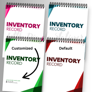 Customize Inventory Record A5 / A4 Size / 80 gsm / 60 leaves