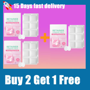 Denture cleaning effervescent tablets clean the corners of dentures keeping impurities fresh clean and comfortable to wear