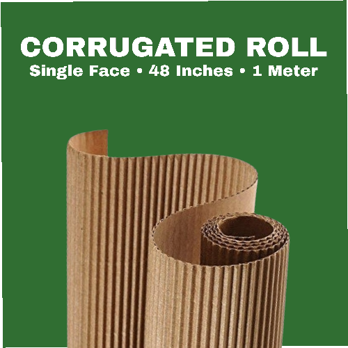 1 Meter Single Face Corrugated Roll 48 Inches Eco-Friendly Packaging