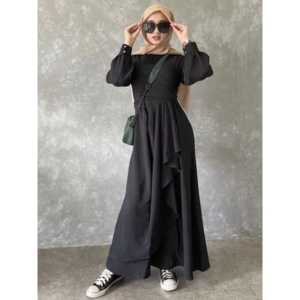 sada dress cringkle airflow gamis wanita terbaru S M L XL