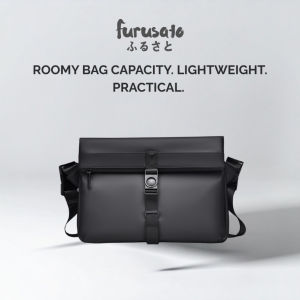 Practical Sling Bag Black Colour Waterproof Wear Resistant Travel Friendly Large Volume Bag Capacity Lightweight Durable