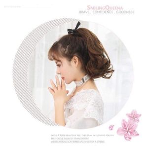 Tóc giả cột ngắn 25cm