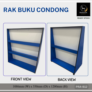 Rak Buku Condong | RAK BUKU TADIKA PRA-SEKOLAH PRA-B12 | Rak Display Depan Belakang Dwi fungsi