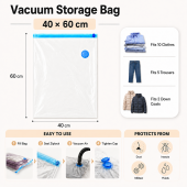 Vacuum Storage Bag Travel Reusable Vacum Seal Bag Luggage Space Saving Storage Bag Compression Bag 真空收纳袋