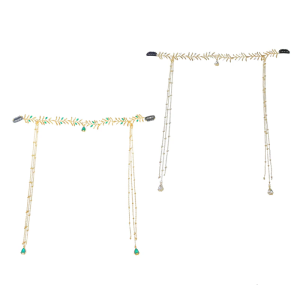 Unique Tassels Headband Accessory Stylish Tassels Headband with Rhinestones Unique Headdress for Special Occasions