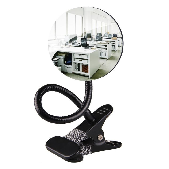 Desk Mirror Adjustable Computer Monitor Mirror Clip-On Security Mirror ...