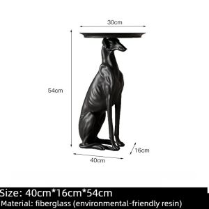 Sacesr Handmade Tea Tables Modern Luxury Creative Art Coffee Tables Imitation Dog Movable Living Room Table Home Furnitures 9H4B3
