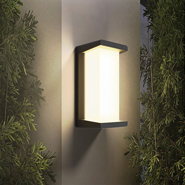 ไฟติดผนัง LED กลางแจ้ง 20W สไตล์โมเดิร์น แสงสีขาว