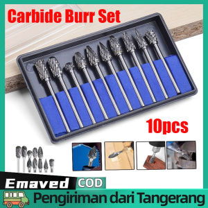 Mata Bor Tuner Rotary Burr Tungsten Carbide Mini Grinder Drill Cuner Set 10pcs
