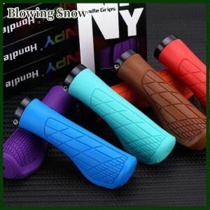 Blowing 1Pair Bicycle Grips Shockproof Bike Handlebar Cover Anti-Slip Lockable Grips Ergonomic Cycling Rubber Handle Grips