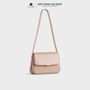 Túi Yuumy (Thời trang nữ nắp gập size 20 - Túi đeo vai da Verein YN198)
