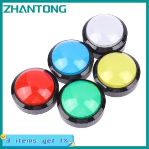 ZHANTONG 1PC 60Mm Arcade Nút Lớn Vòng LED Chiếu Sáng Với Microswitch Cho Tự Làm Arcade Trò Chơi Các Bộ Phận Máy 12V 32A Dome Ánh Sáng Chuyển Đổi