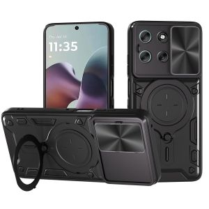 Protective Cover For Motorola Moto Edge 70 Case With Ring Stand Holder Lens Protection Fundas Coque Capa