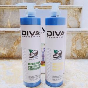Bộ Dầu Gội Xả DIVA Argan Oil Gội Xả Phục Hồi Chống Rụng Tóc Siêu Mềm Mượt 500ml -750ml CHÍNH HÃNG