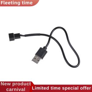 Fleeting time USB 2.0 A Male To 3-Pin 4-Pin Connector Adapter Cable For 5V Computer PC Fan