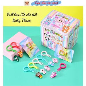 Hộp mù Baby Three unbox 32 chi tiết túi mù ngẫu nhiên baby Cry Kuromi quà tặng cho bé kèm móc khóa - Tiệm Nhà Sóc 2023