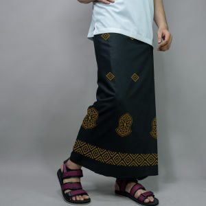KATSAE - Sarung Bordir Motif TEROMPAH Bordiran Timbul Sarung Pria Dewasa Sarung Sholat Sarung Motif