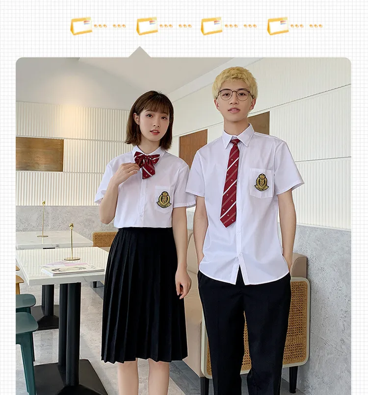 Class uniform college style suit Korean Japanese skirt school uniform High  and junior High school student