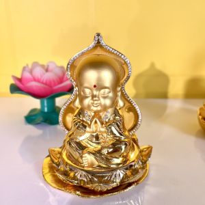 Tổng hợp Tượng Phật hợp kim vàng chưng xe hơi bàn làm việc phong thủy - T047