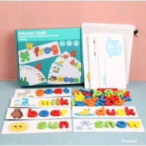 Spelling Card Matching Treehole Letter Game Puzzle