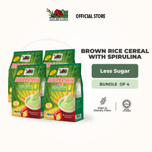 NATURES OWN Brown Rice Cereal Spirulina - Less Sugar (BUNDLE OF 4)
