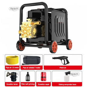 REAIM Alat Steam Cuci Motor 800 Watt High Pressure Alat Steam Mesin Cuci Mobil Motor Jet Cleaner
