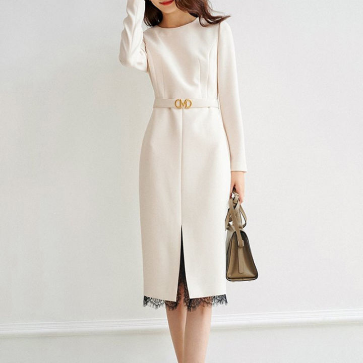 Váy Nữ jean thun dáng dài thời trang thu đông 2023 - QT FASHION