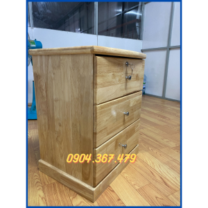 [HỎA TỐC HCM] Tủ đâu giường gỗ cao su màu vàng tự nhiên - tủ đầu giường đơn giản giá rẻ