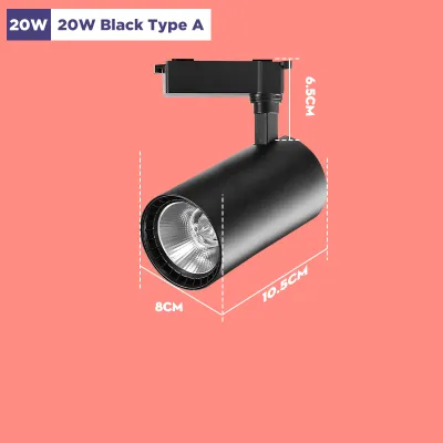CHENBEN Led Track Light Aluminum Spot Lights Ceiling Spotlight 12W 20W 30W 40W COB Track Lamp Rail LED Pendant Light for Home Kitchen Shop Living Room Fixture