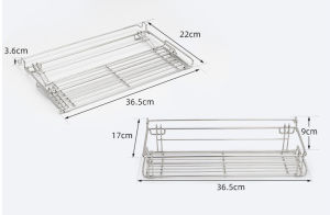 36.5 × 17cm ngoài trời dĩa nhôm bảng bên treo Net igt bảng thanh nẹp mở rộng giá lưu trữ bảng mở rộng giỏ treo gấp giá treo