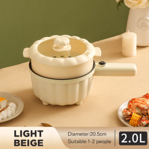 Dreepor 2L Multifunctional Electric Cooker Non Stick Hot Pot Cooker Electric Pan Electric Cooker Pot