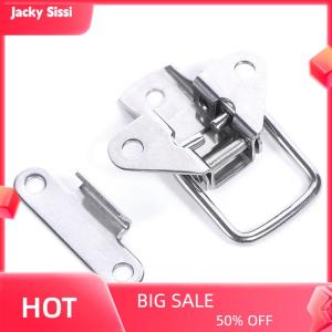 Jacky Stainless Steel 304 toolbox Locking hasps Metal Toggle Catch Clasp Loaded hinges