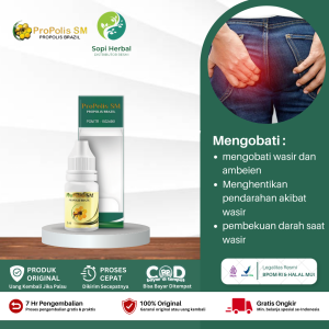 Obat Benjolan Fistula Ani Kanker Anus Fisura Anus Anus Bengkak Wasir Nyeri Dubur - Propolis SM Brazil Asli Original 100%