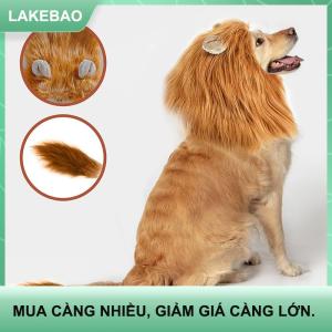 【LAKEBAO】 Dễ Thương Pet Dog Cosplay Quần Áo Lion Mane Cho Chó Trang Phục Thực Tế Sư Tử Tóc Giả Cho Trung Bình Để Lớn Chó Với Tai Pet Phụ Kiện