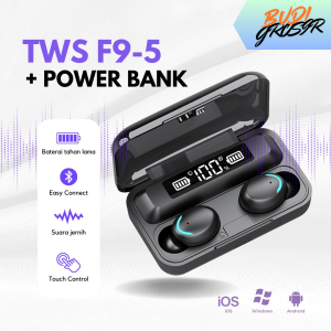 Earphone TWS F9-5 – Headset Bluetooth Sport & Musik