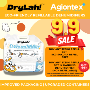AGIONTEX DRYLAH! Dehumidifier Moisture Absorber Refillable Eco-Friendly Canister Suitable for Wardrobes and Enclosed spaces