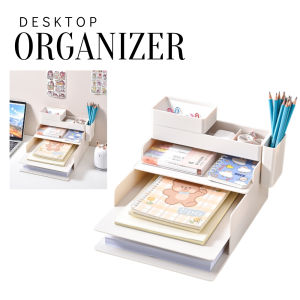 Desktop Organizer Pencil Holders Stationery Notebooks Office Organizer Rack High Quality with Multi-layer Storage