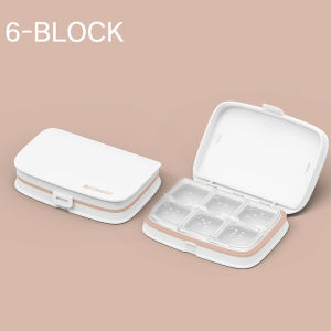 LKMART Portable Convenient 4/6 Grid Weekly Medicine Organizer Case Candy Box 7 day Pill Box Pill Case Storage Box Medicine Tablet Dispenser