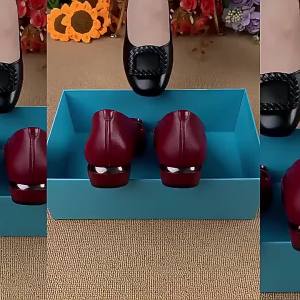 Soft Leather WomenS Loafers Soft-Soled Shoes Spring And Autumn WomenS Leather Shoes Festive Summer Wedding Banquet Shoes For Mothers