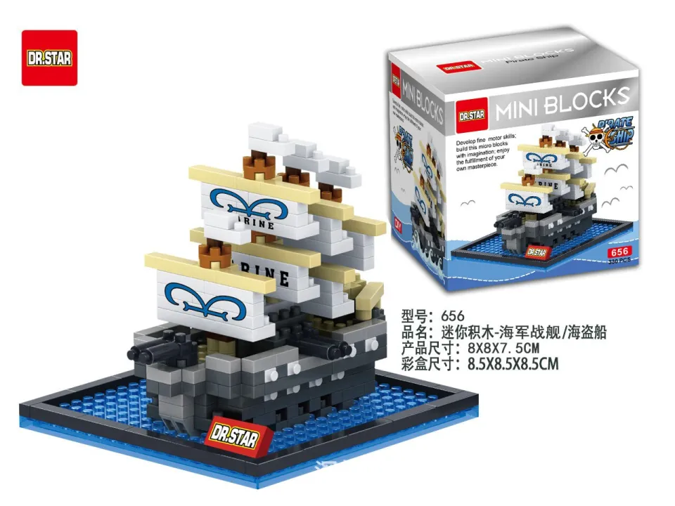One Piece Pirate Ship Assembly Buildding Blocks Bricks Toys Luffy