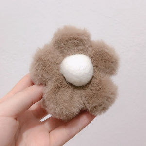 Jepitan Salon Model Daisy Jepit Rambut Bulu Korea Model Bunga Sakura Jepit Rambut Bunga Pom Pom Aksesoris Jedai Fashion Korea HHG