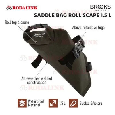 Brooks Scape 1.5 L Bicycle Saddle Roll Bag & Cycling Bag